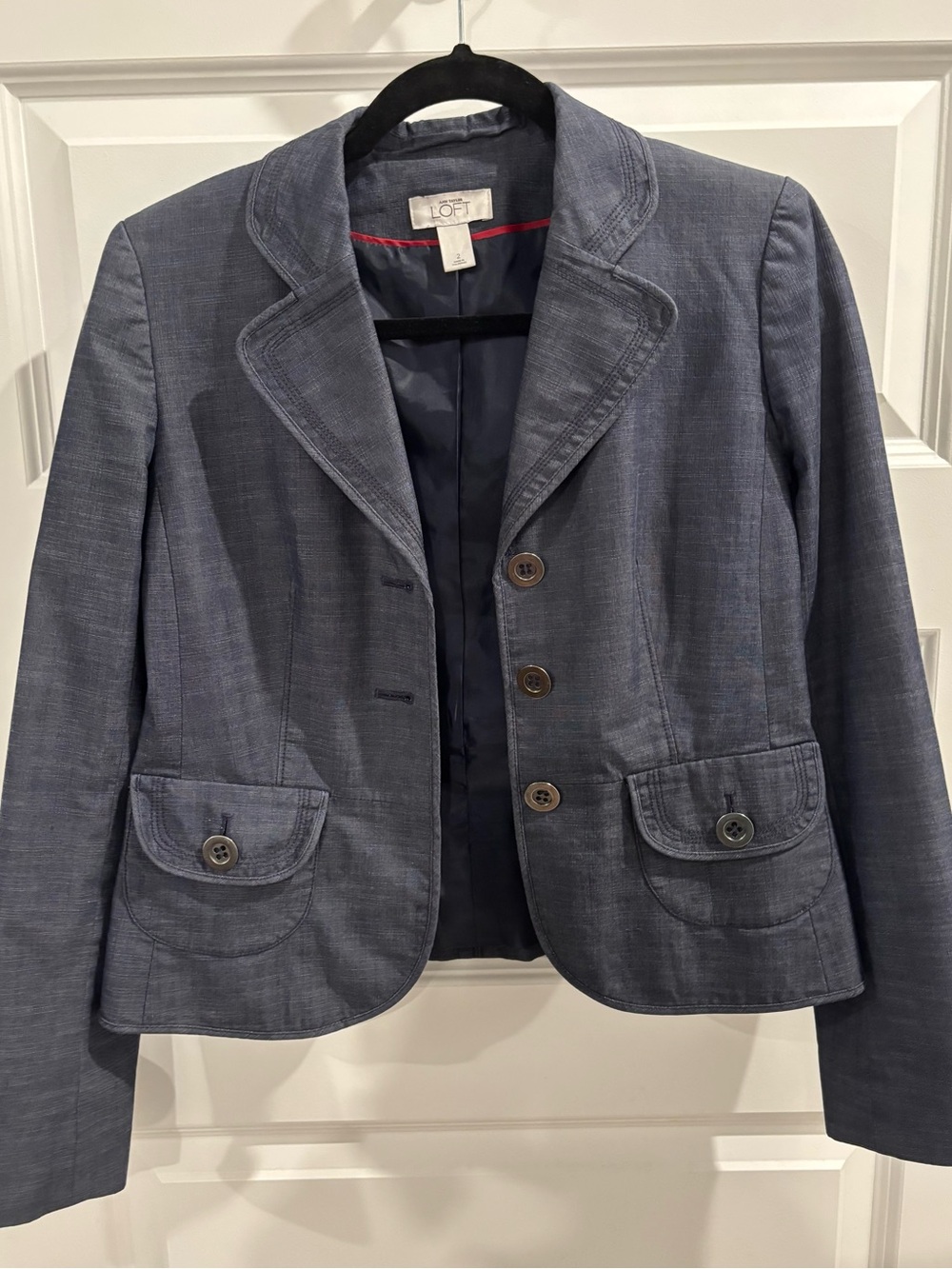 LOFT Women's Slate Blue Tailored Blazer